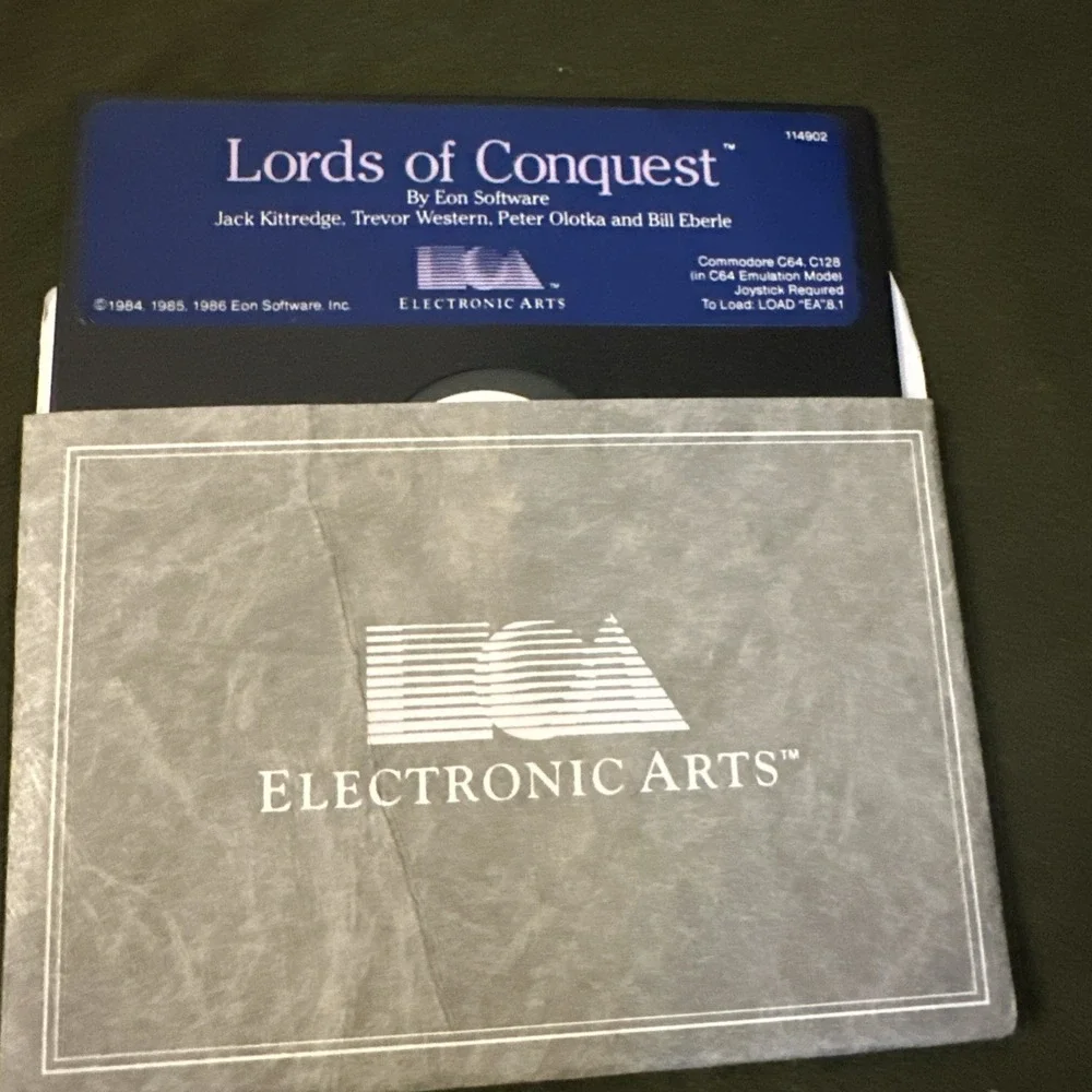 Lords of Conquest for Commodore 64 Floppy Disks Only Vintage Computer Game